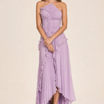 A chiffon flowing long dress