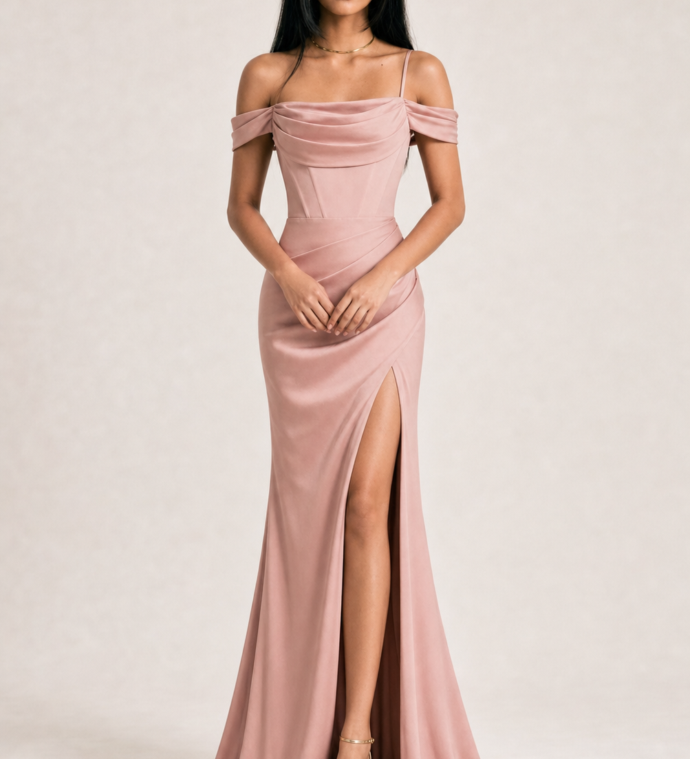 Mermaid Off-Shoulder Evening Dress