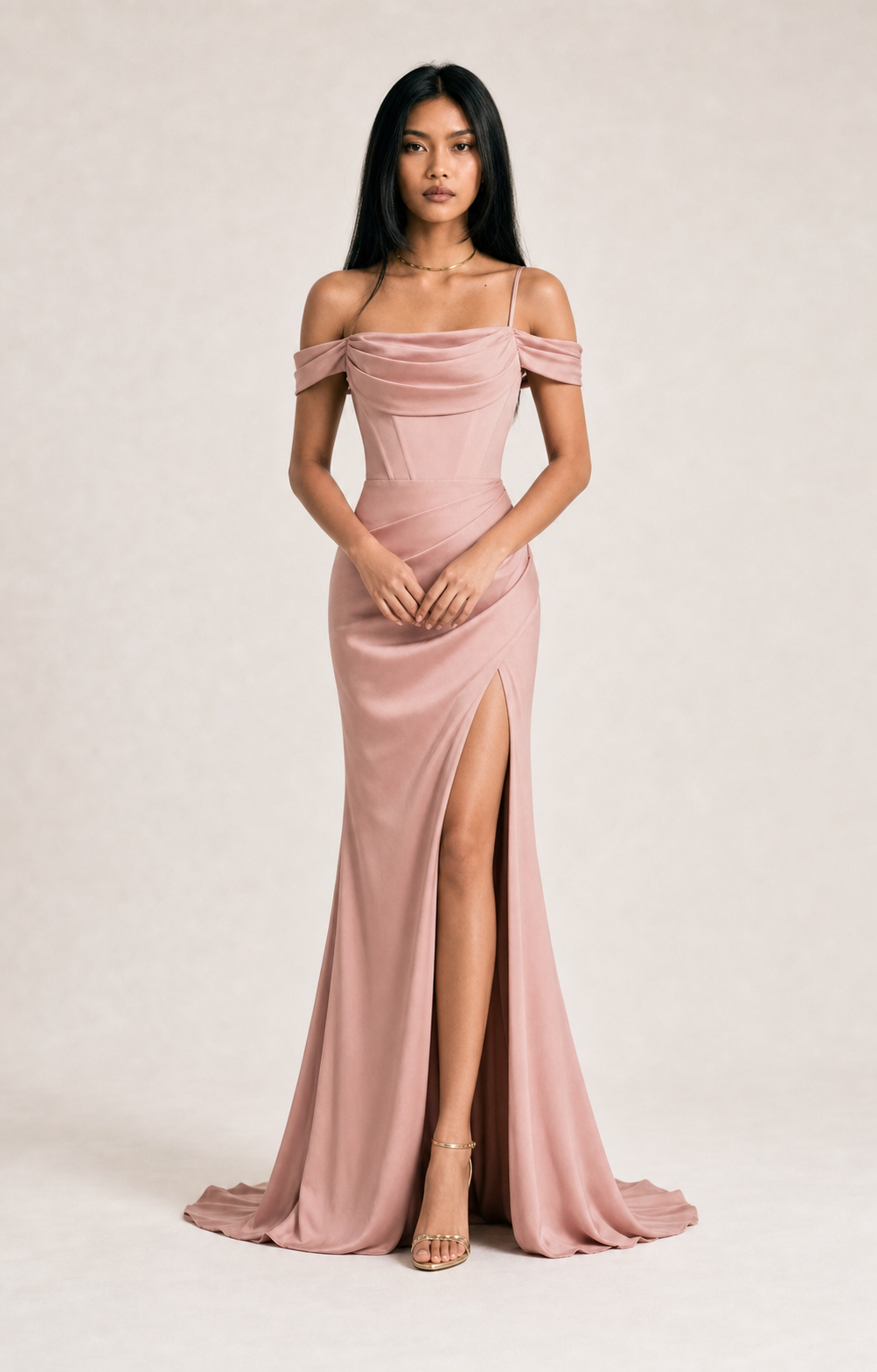 Mermaid Off-Shoulder Evening Dress