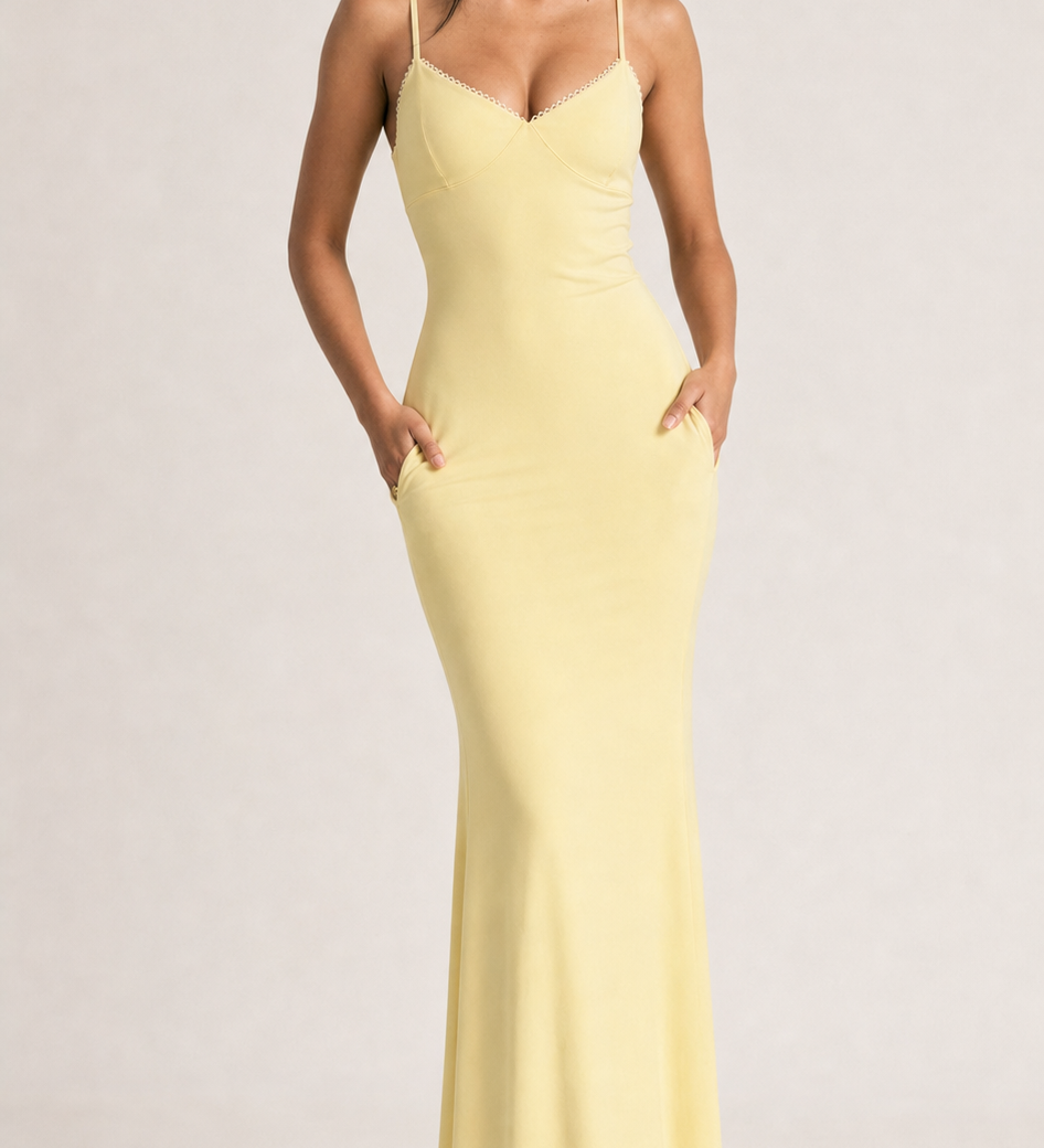 Sexy solid color dress for women