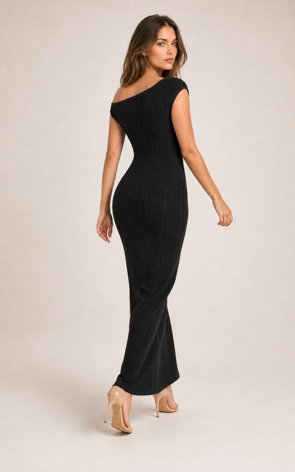 Romane — One-Shoulder Bodycon Maxi Dress
