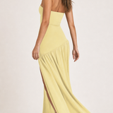Elegant Strapless Backless Dress