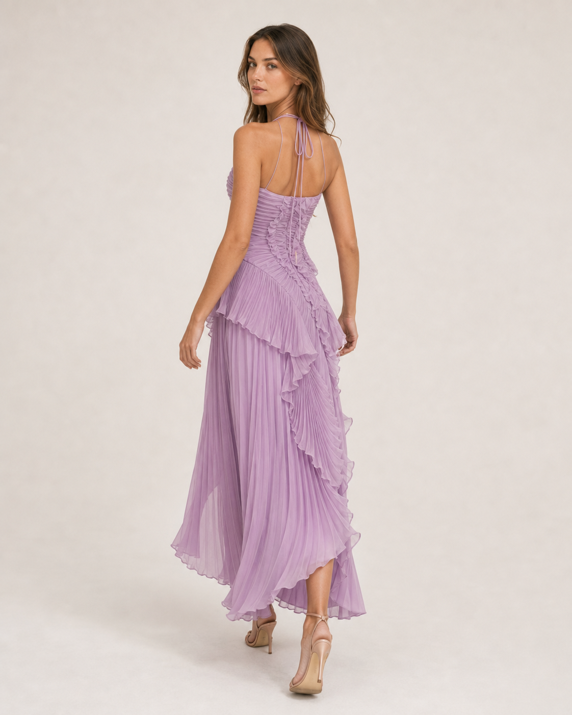 Éloïse — Ruffled Chiffon Maxi Dress