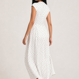 Retro Polka Dot Long Dress