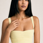 Soleil — Square-Neck Maxi Dress