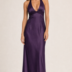 Slim Fit Deep V-Neck Dress