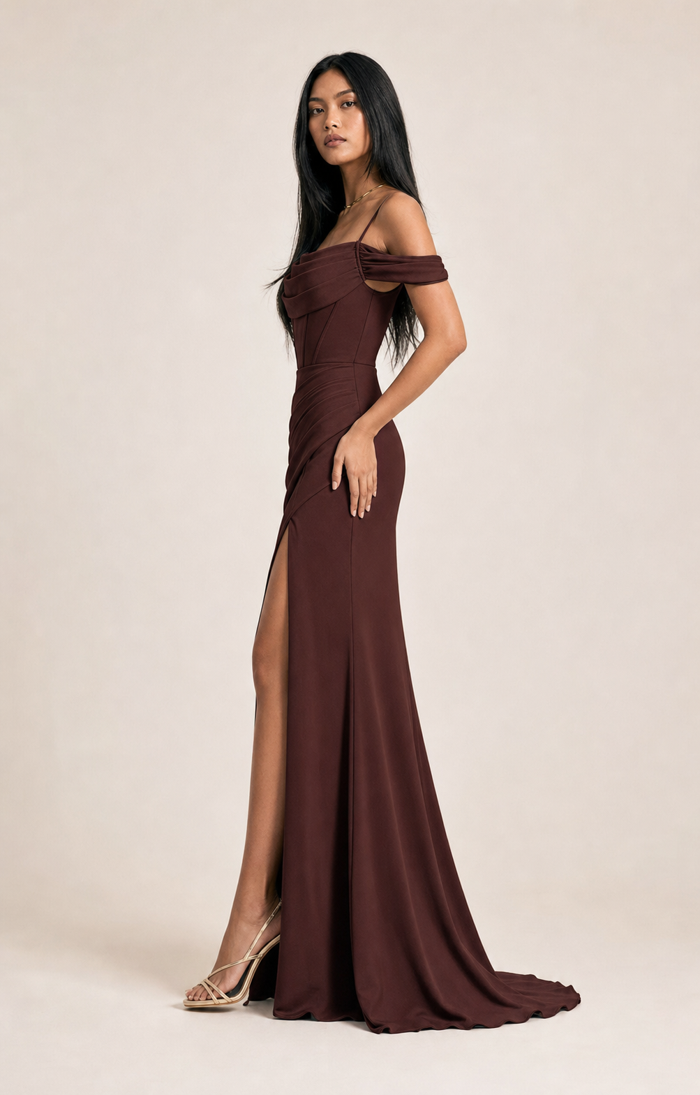 Mermaid Off-Shoulder Evening Dress