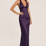 Slim Fit Deep V-Neck Dress