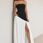 Elegant Strapless Backless Dress