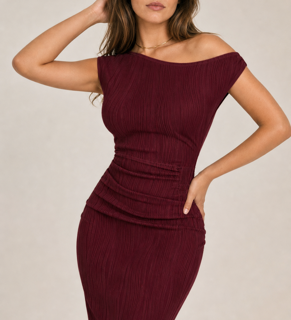 Romane — One-Shoulder Bodycon Maxi Dress
