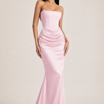 Sabine — Strapless Draped Maxi Dress
