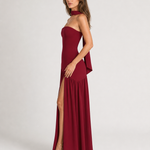 Elegant Strapless Backless Dress