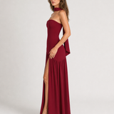 Elegant Strapless Backless Dress