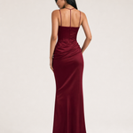 Sabine — Strapless Draped Maxi Dress