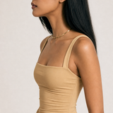 Soleil — Square-Neck Maxi Dress