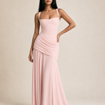 Soleil — Square-Neck Maxi Dress