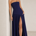 Elegant Strapless Backless Dress