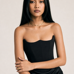 One Shoulder Pleated Bodysuit Dress
