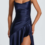 Spaghetti Strap Dress with Ruffles and Irregular Hem Dress