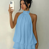 Versatile solid-color dress