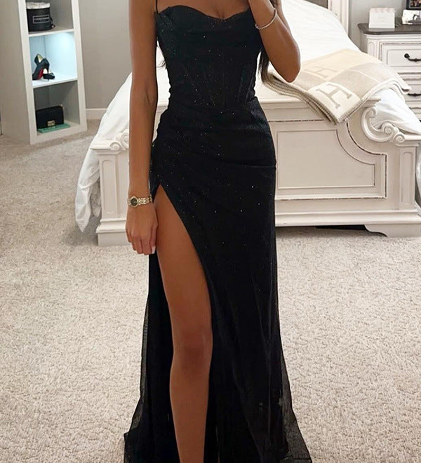 Elegant Off-Shoulder Long Evening Dress