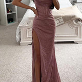 Elegant Off-Shoulder Long Evening Dress