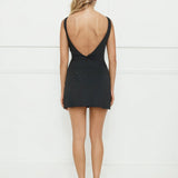 Womens Backless Slim Fit Dress