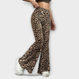 Berenice — Leopardí bootcut kalhoty