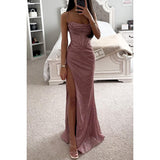 Elegant Off-Shoulder Long Evening Dress