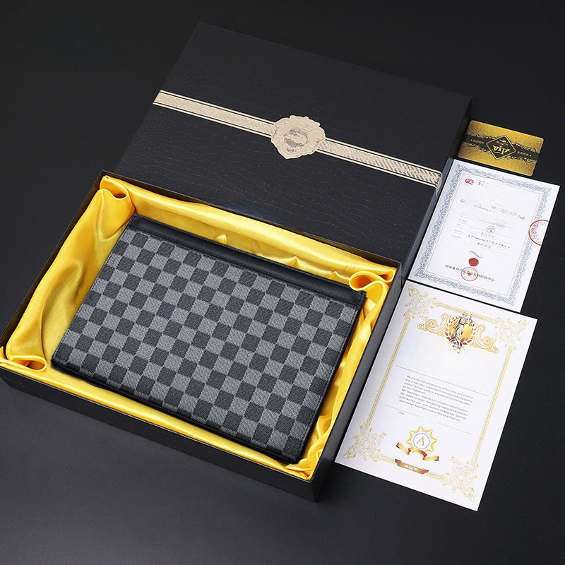 Genuine Leather Men's Envelope Clutch Bag