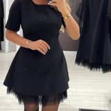 Lucie — Elegantní mini šaty s áčkovým střihem