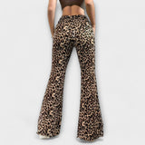 Berenice — Leopardí bootcut kalhoty