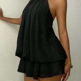 Versatile solid-color dress