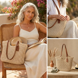 Camelia — Háčkovaná shopper kabelka