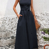 Elena — Elegantní midi šaty s projmutým pasem