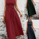 Elena — Elegantní midi šaty s projmutým pasem