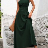 Elena — Elegantní midi šaty s projmutým pasem