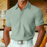 Jindřich — Pánské polo s károvaným vzorem