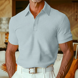 Jindřich — Pánské polo s károvaným vzorem