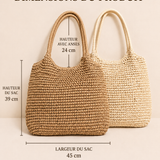 Tereza — Slaměná crossbody kabelka