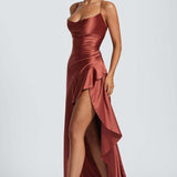 Spaghetti Strap Dress with Ruffles and Irregular Hem Dress