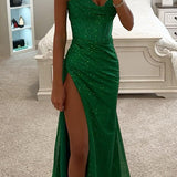 Elegant Off-Shoulder Long Evening Dress