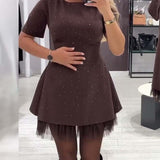 Lucie — Elegantní mini šaty s áčkovým střihem