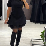 Lucie — Elegantní mini šaty s áčkovým střihem