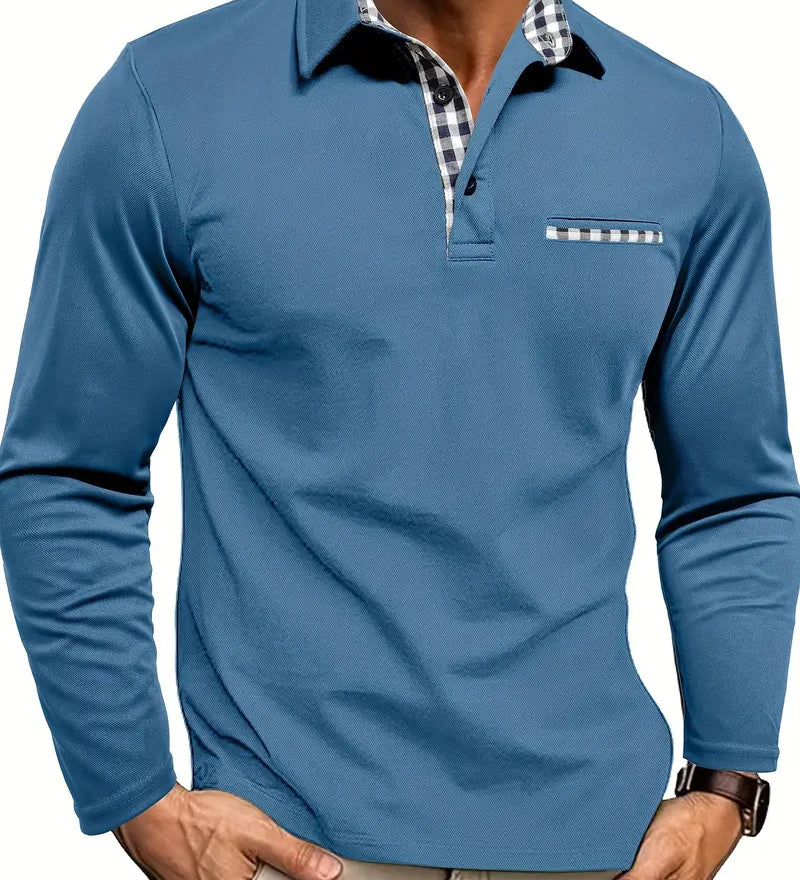 Adrien — Pánské polo s dlouhým rukávem