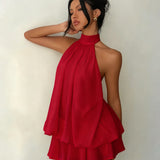 Versatile solid-color dress