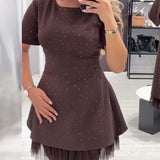 Lucie — Elegantní mini šaty s áčkovým střihem