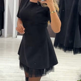 Lucie — Elegantní mini šaty s áčkovým střihem