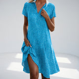 Anežka — Splývavé midi šaty s rozparkem