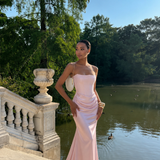 Sabine — Strapless Draped Maxi Dress